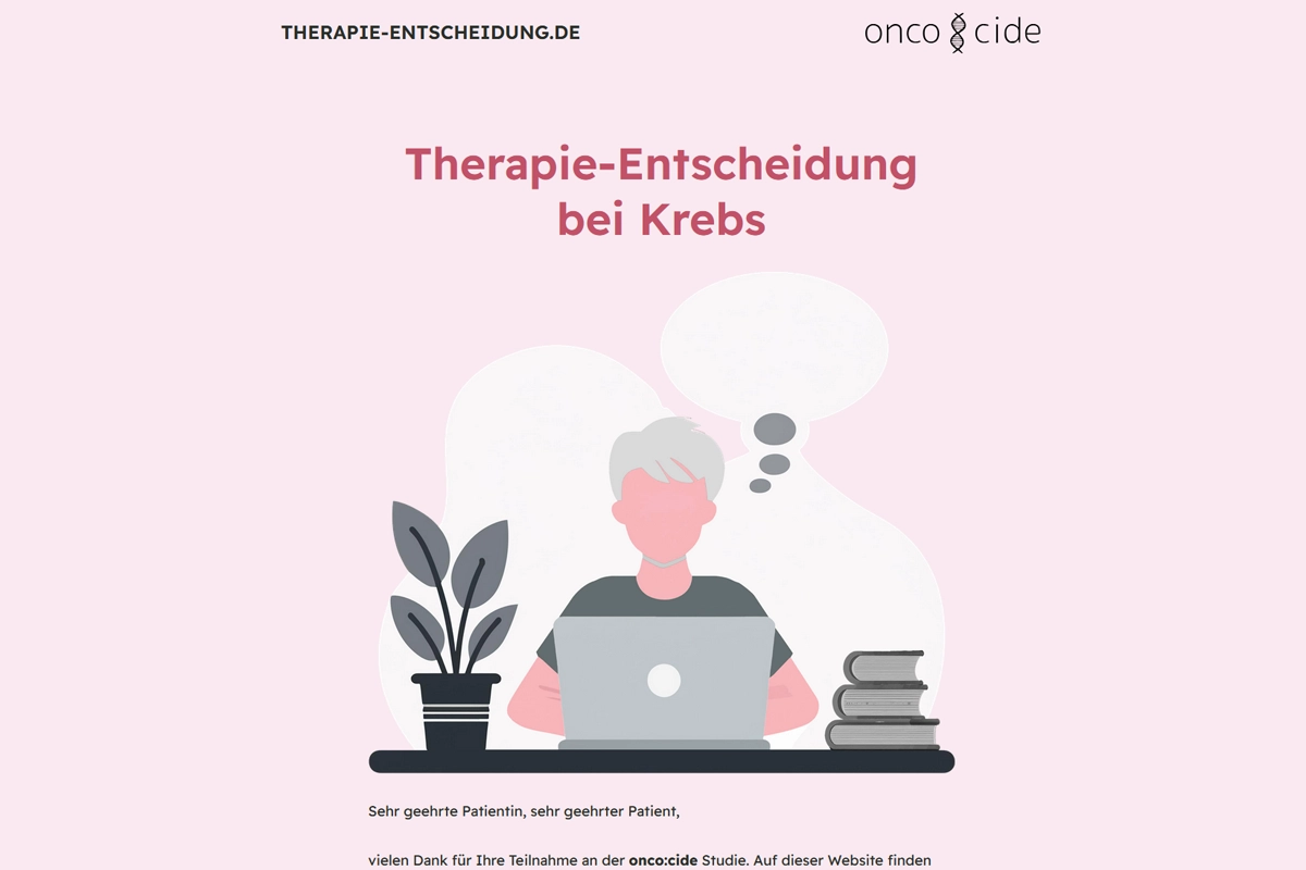 Screenshot der Website